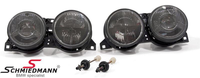 Depo Euro black smiley/crosshair headlights