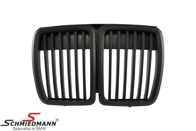 Matte black kidney grilles — view 1