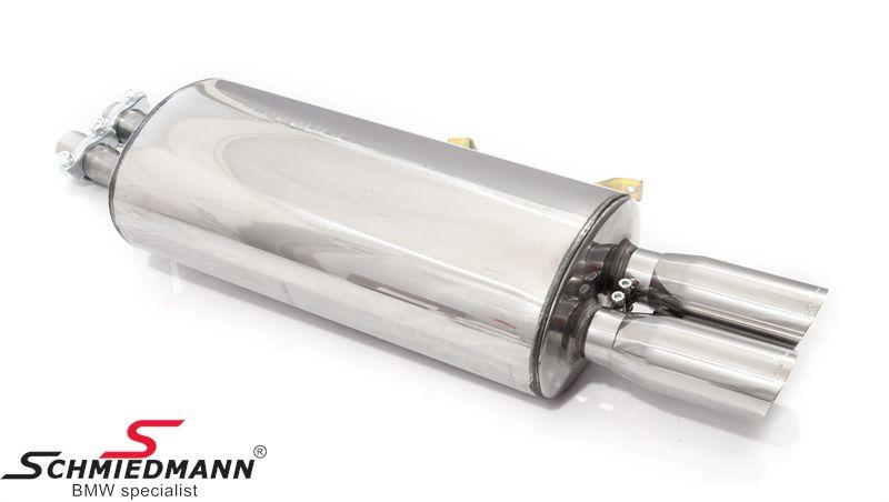 Muffler for early model M20 (up to 08/1988, or 08/1990 for convertibles) — view 1