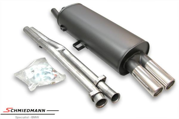 Simons muffler for M20 with double pipe — view 1