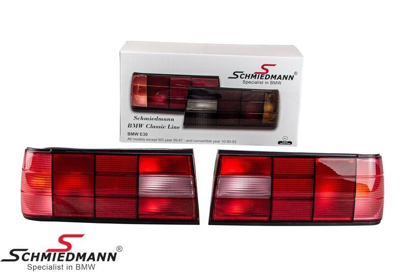 Startec-style red tail lights for late model (1988-1993) — view 1