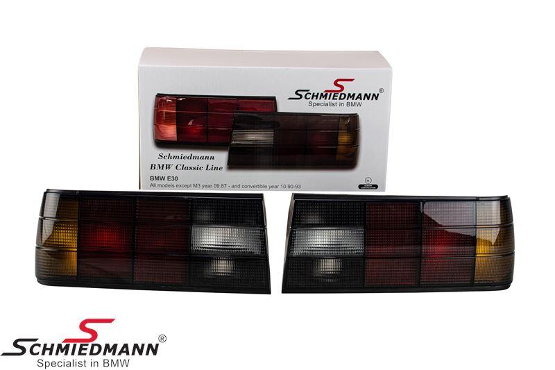 Startec-style smoked tail lights for late model (1988-1993) — view 1