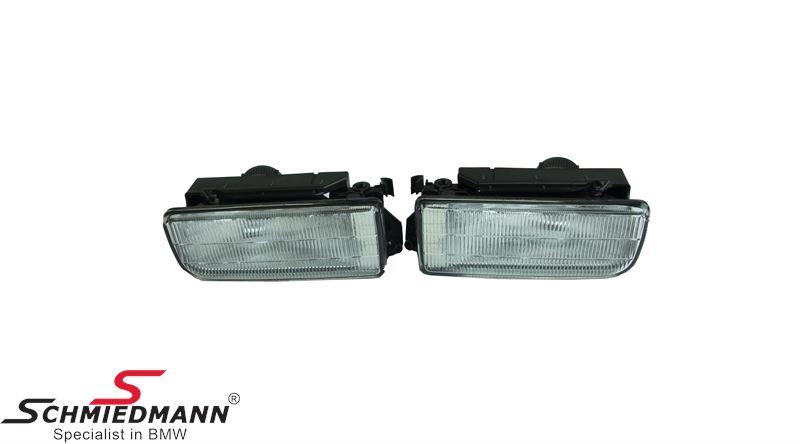 Clear fog lights with glass lens — view 1