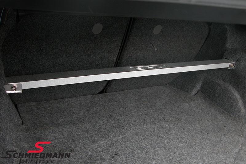 Polished aluminium rear strut bar for coupé and sedan models — view 1