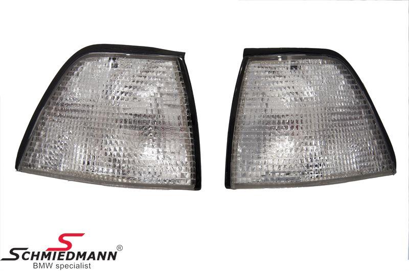 White front turn signals for sedan and touring models